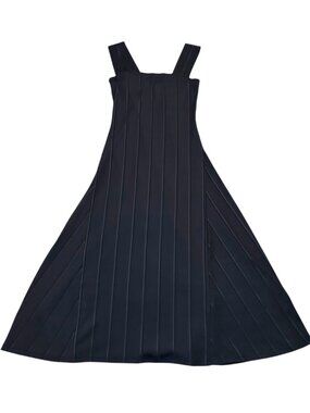 Theory Size P Barklay Rib Square Neck Paneled Tank Dress Black NWT MSRP $295.00